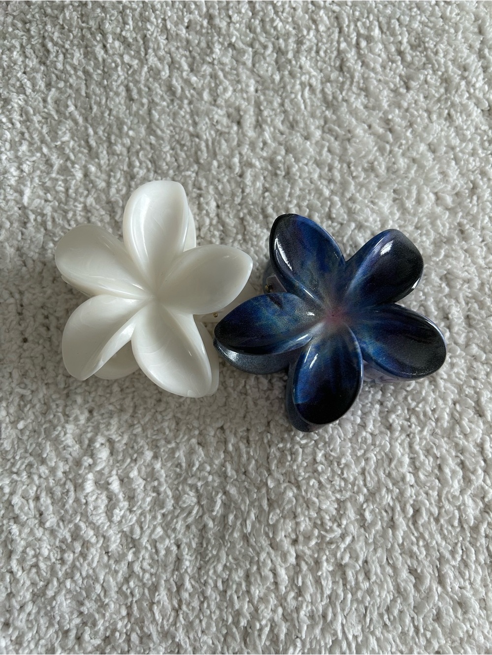 Flower Hair Claw Clips Set